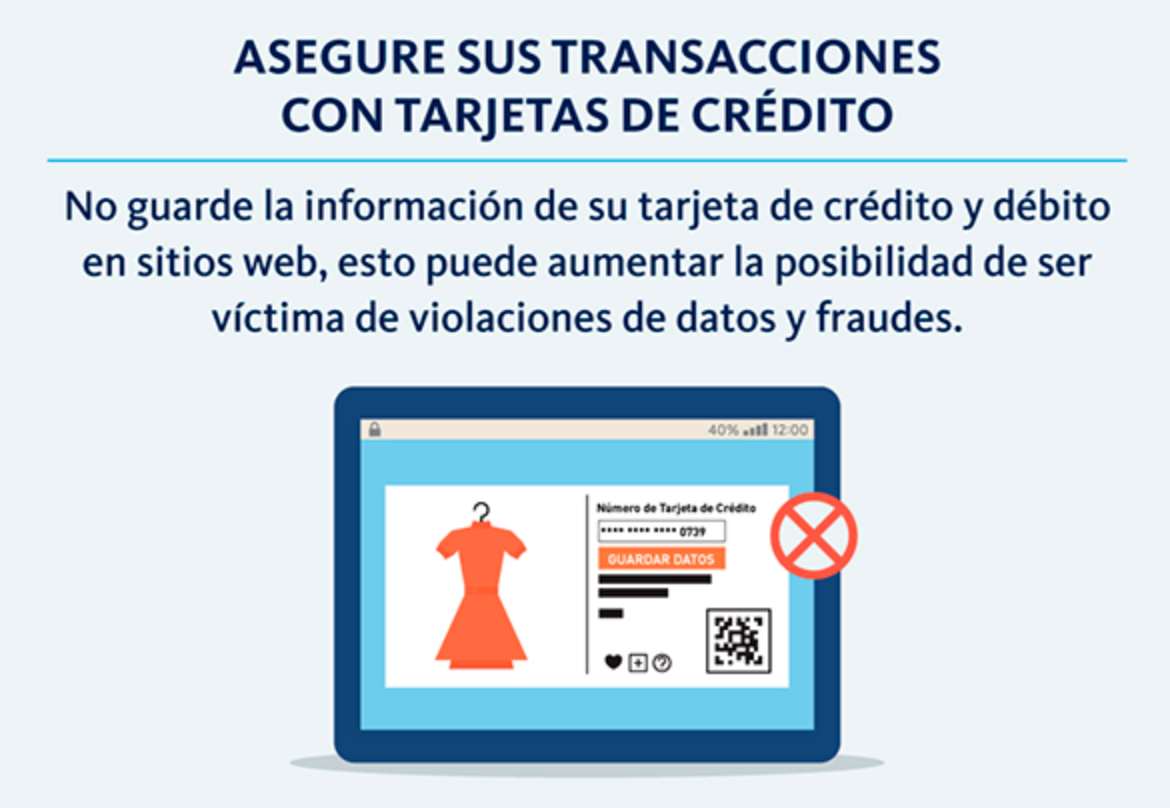 Recomendaciones para la seguridad de información - Asegure sus transacciones con tarjeta de crédito