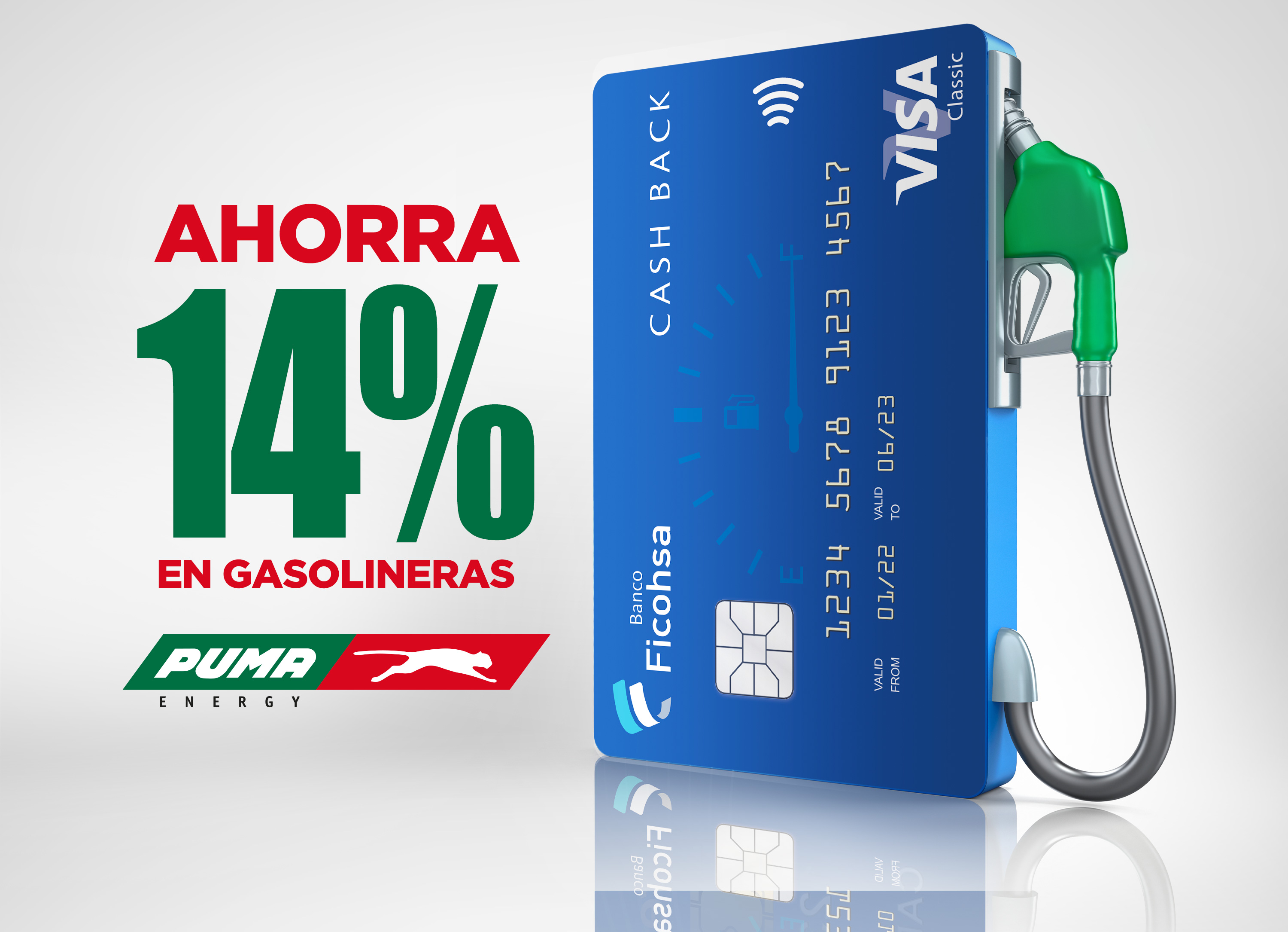 Ahorra 14% en Gasolineras Puma con tu Tarjeta de Crédito Cash Back Gasolina