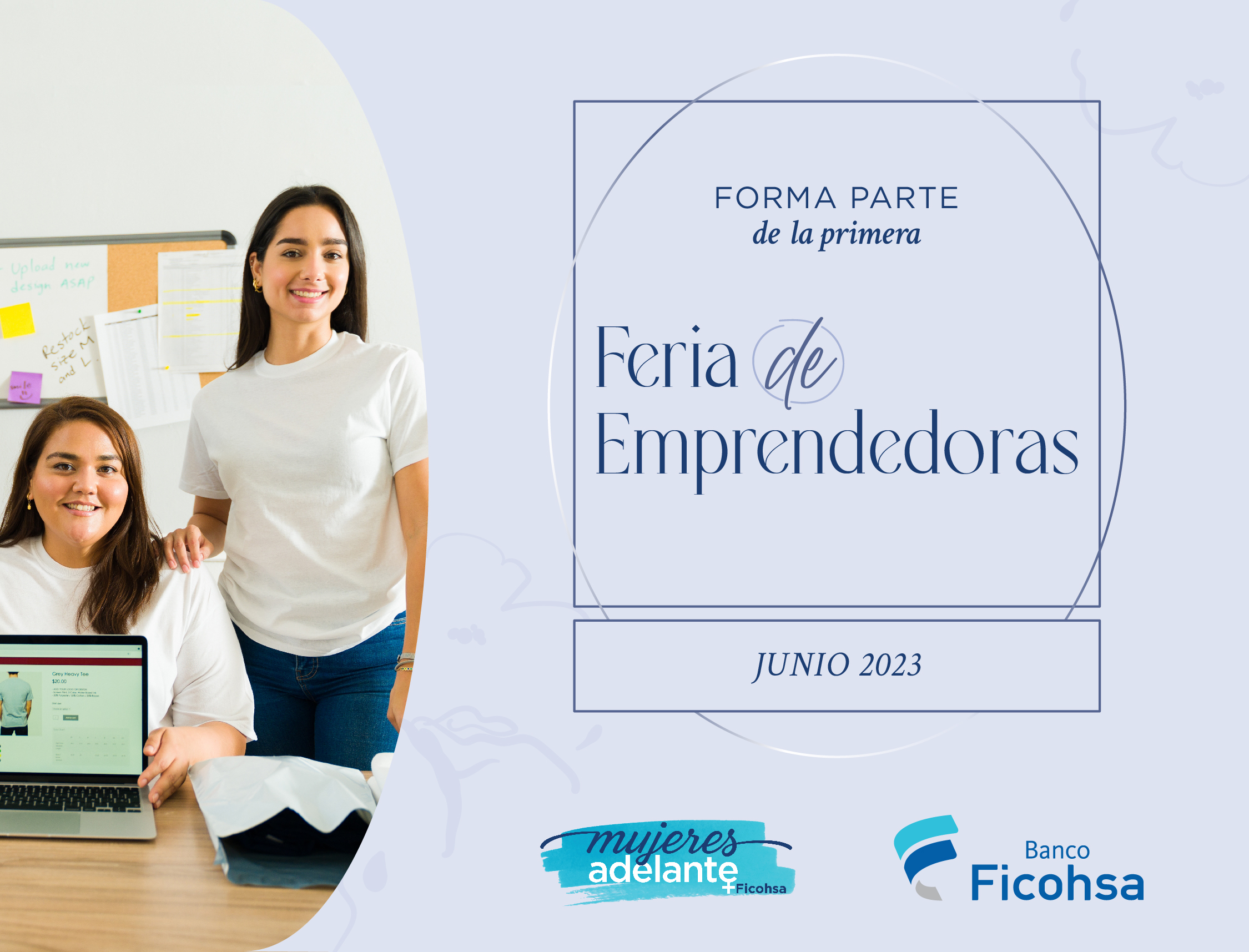 Postúlate y participa en la primera Feria de Emprendedoras de Mujeres Adelante Ficohsa
